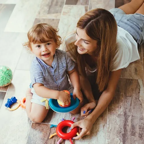 about Happy Mom and Child | Rigdon Floor Coverings Inc